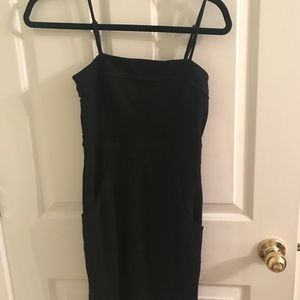 american eagle bodycon black dress size 4